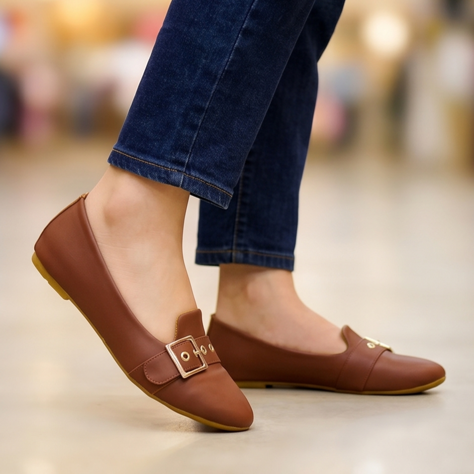 Mocasines con Hebilla Metálica — Modelo Toscana