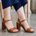 Sandalias con Moño y Tachas — Modelo Vanessa