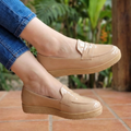 Mocasín Classic Daily: Charol Premium con Suela Confort (El Best Seller) Beige / 35 / Estándar Zapatos bajitos