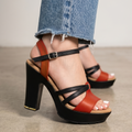 Sandalias de Tiras con Plataforma — Modelo Thalia