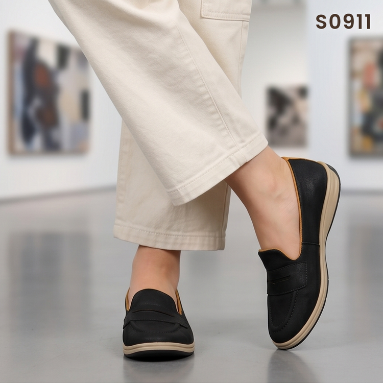 Mocasines de Cuerina con Suela Náutica — Modelo Lisboa