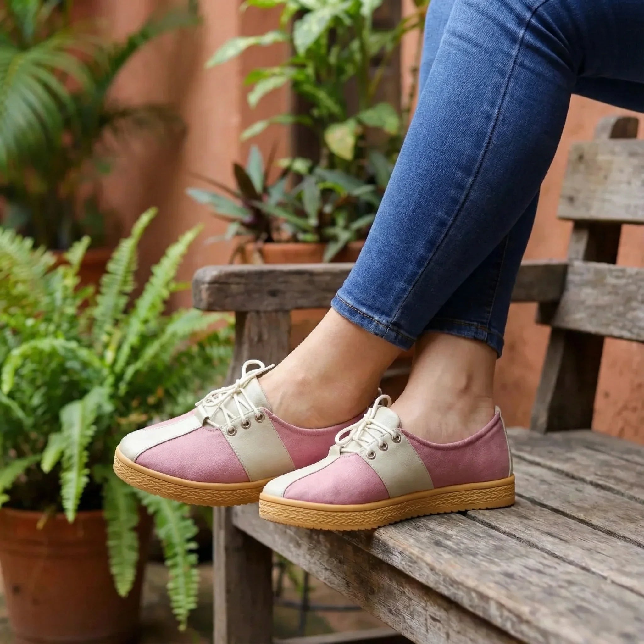 Zapatos Oxford con Cordones Trenzados — Modelo Celeste