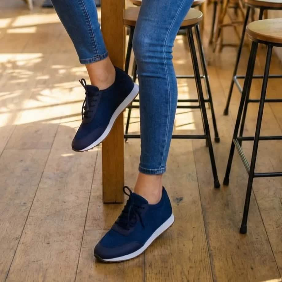 Tenis de Malla Tejida con Cordones — Modelo Riviera