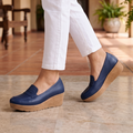Mocasines con Plataforma de Cuña — Modelo Julieta