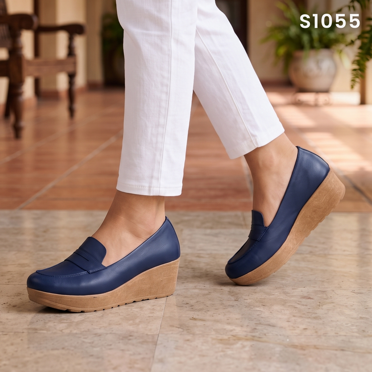 Mocasines con Plataforma de Cuña — Modelo Julieta