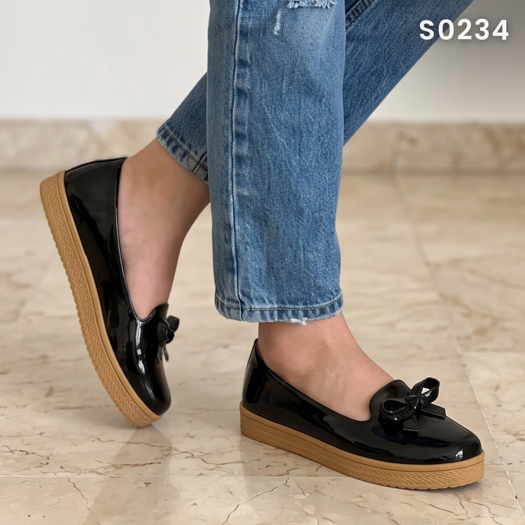 Flats de Charol con Moño — Modelo Beatriz