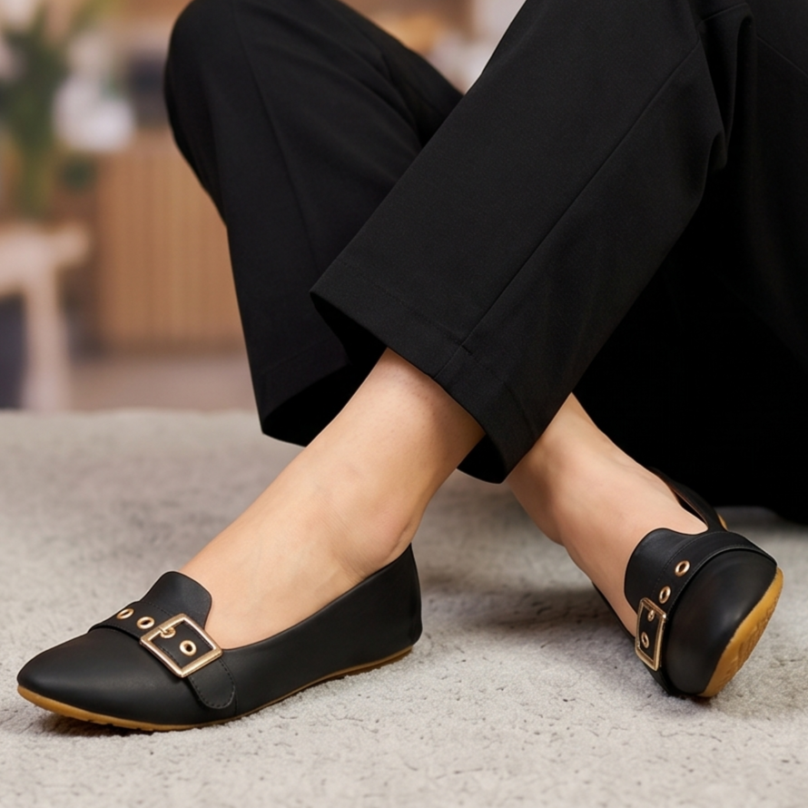 Mocasines con Hebilla Metálica — Modelo Toscana