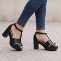 Sandalias T-Strap con Plataforma — Modelo Roxana