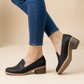Mocasines con Tacón Cuadrado — Modelo Maria Paz