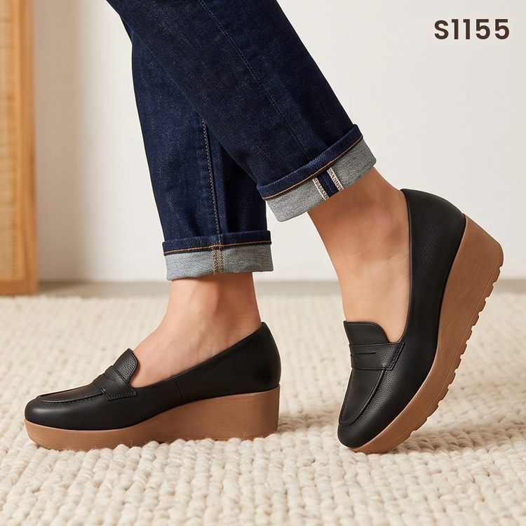 Mocasines con Plataforma y Antifaz — Modelo Selena