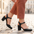 Zapatos de Punta Cerrada con Hebilla — Modelo Betania