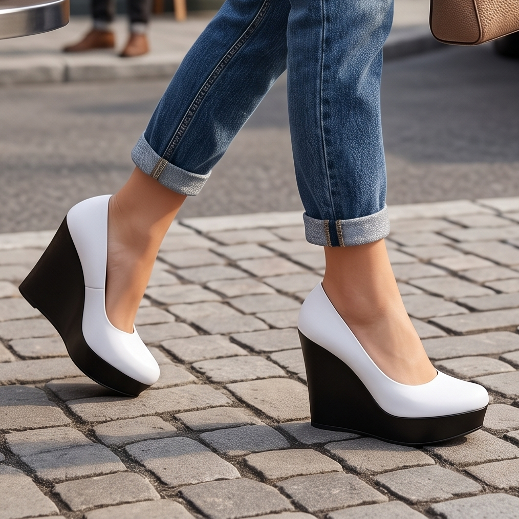 Plataformas Cerradas de Tacón Alto — Modelo Reina