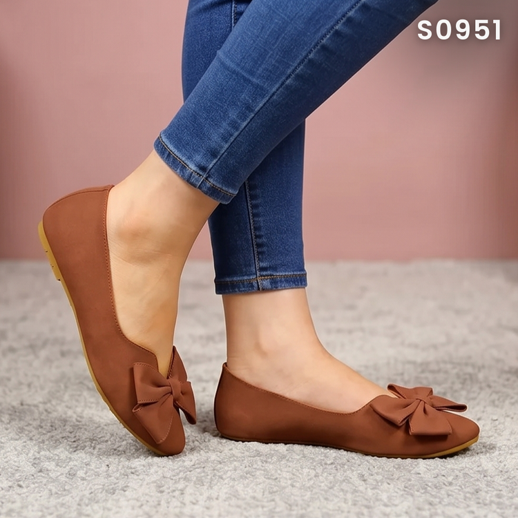 Flats con Moño Decorativo — Modelo Ariana