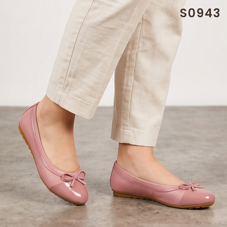Flats de Charol con Moño — Modelo Ruth