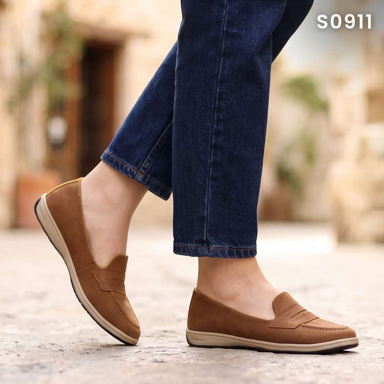 Mocasines de Cuerina con Suela Náutica — Modelo Lisboa