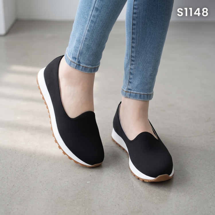 Mocasines de Tela con Suela Balanz — Modelo Lorena