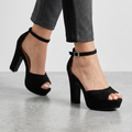 Sandalias de Gamuza con Plataforma — Modelo Petunia