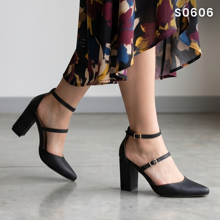 Zapatos de Punta Fina con Doble Faja — Modelo Venecia
