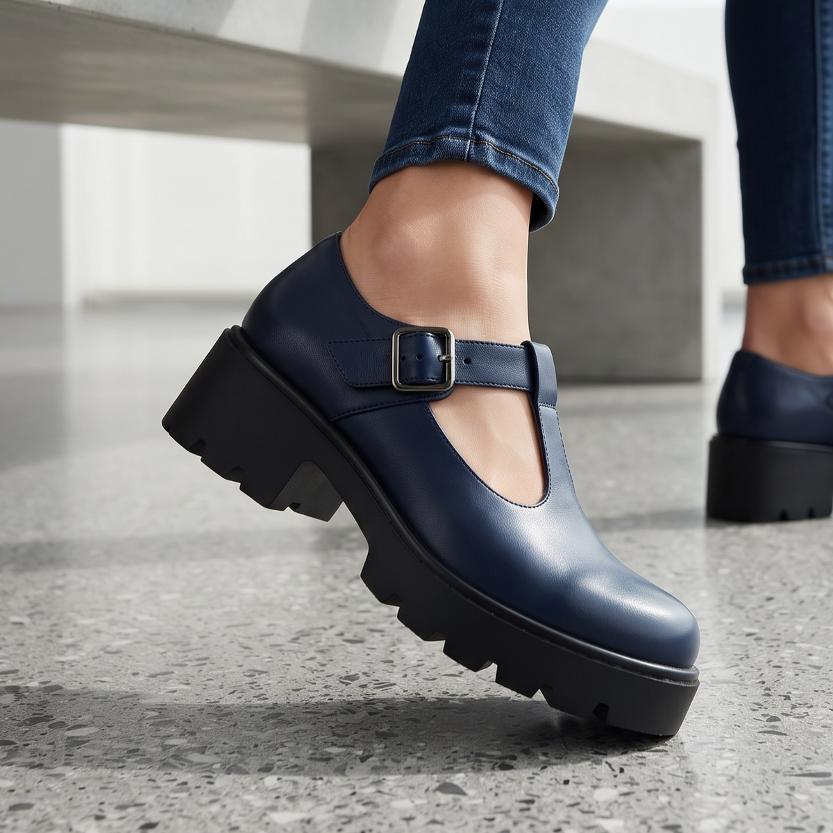 Zapatos Mary Jane con Plataforma — Modelo Ximena