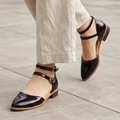 Zapatos de Charol con Doble Correa — Modelo Maria Fernanda