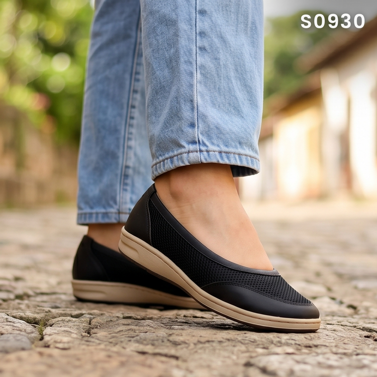Flats Perforados con Suela Náutica — Modelo Bruna