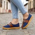 Tenis Bicolor con Cordones — Modelo Silvana