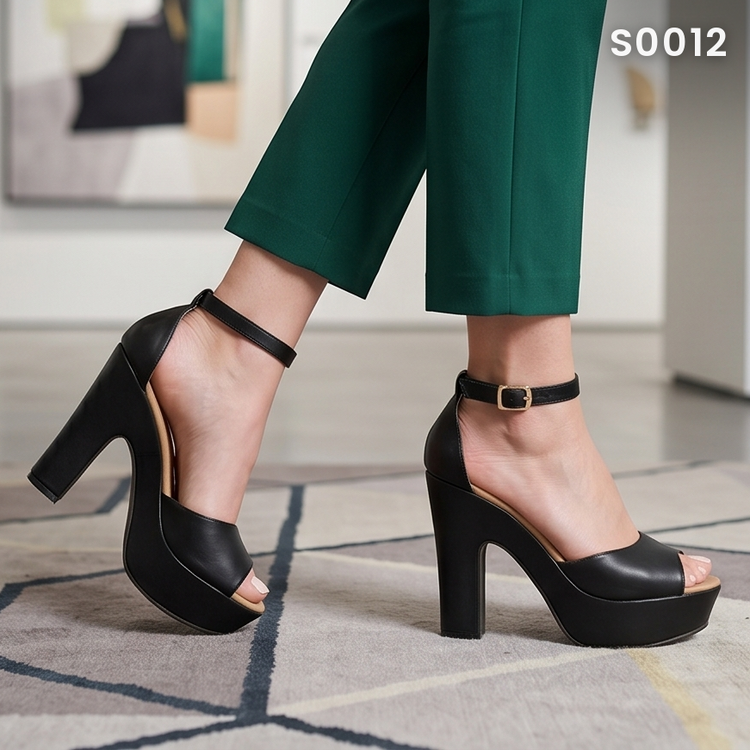 Sandalias con Plataforma y Tacón Grueso — Modelo Andrea