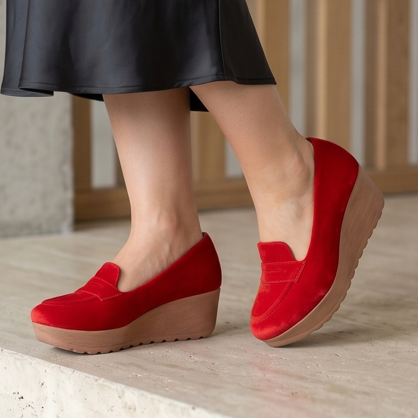 Mocasines con Plataforma y Antifaz — Modelo Selena