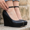 Zapatos Cerrados con Plataforma — Modelo Aitana