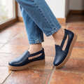 Mocasines con Hebilla y Plataforma — Modelo Keila