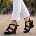 Sandalias de Gamuza con Plataforma — Modelo Luna