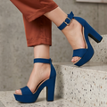 Sandalias de Plataforma con Tacón Grueso — Modelo Magnolia