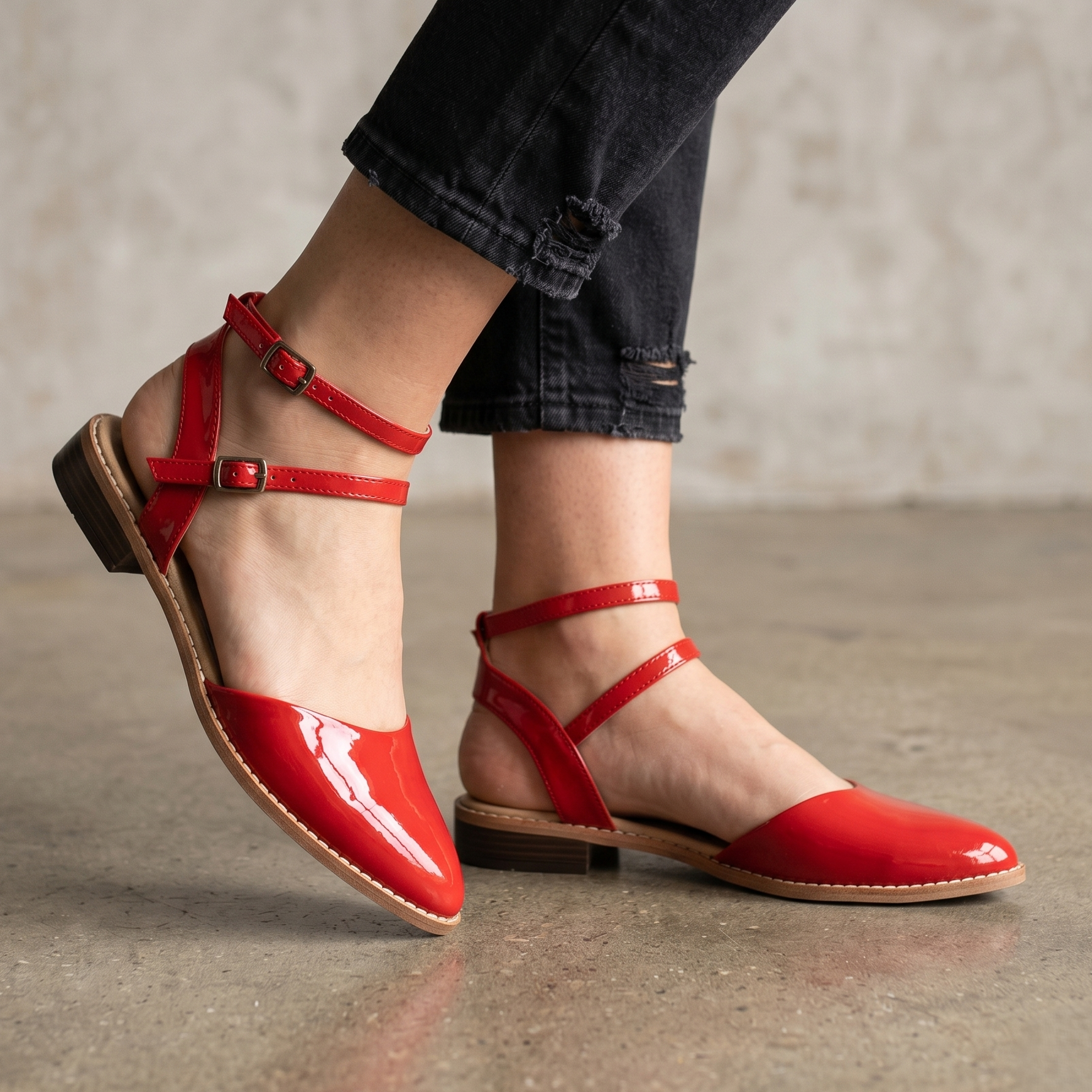 Zapatos de Charol con Doble Correa — Modelo Maria Fernanda