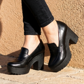 Zapatos Mocasín de Tacón Grueso — Modelo Ubaldina