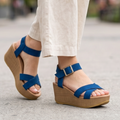 Sandalias de Gamuza con Plataforma — Modelo Onix