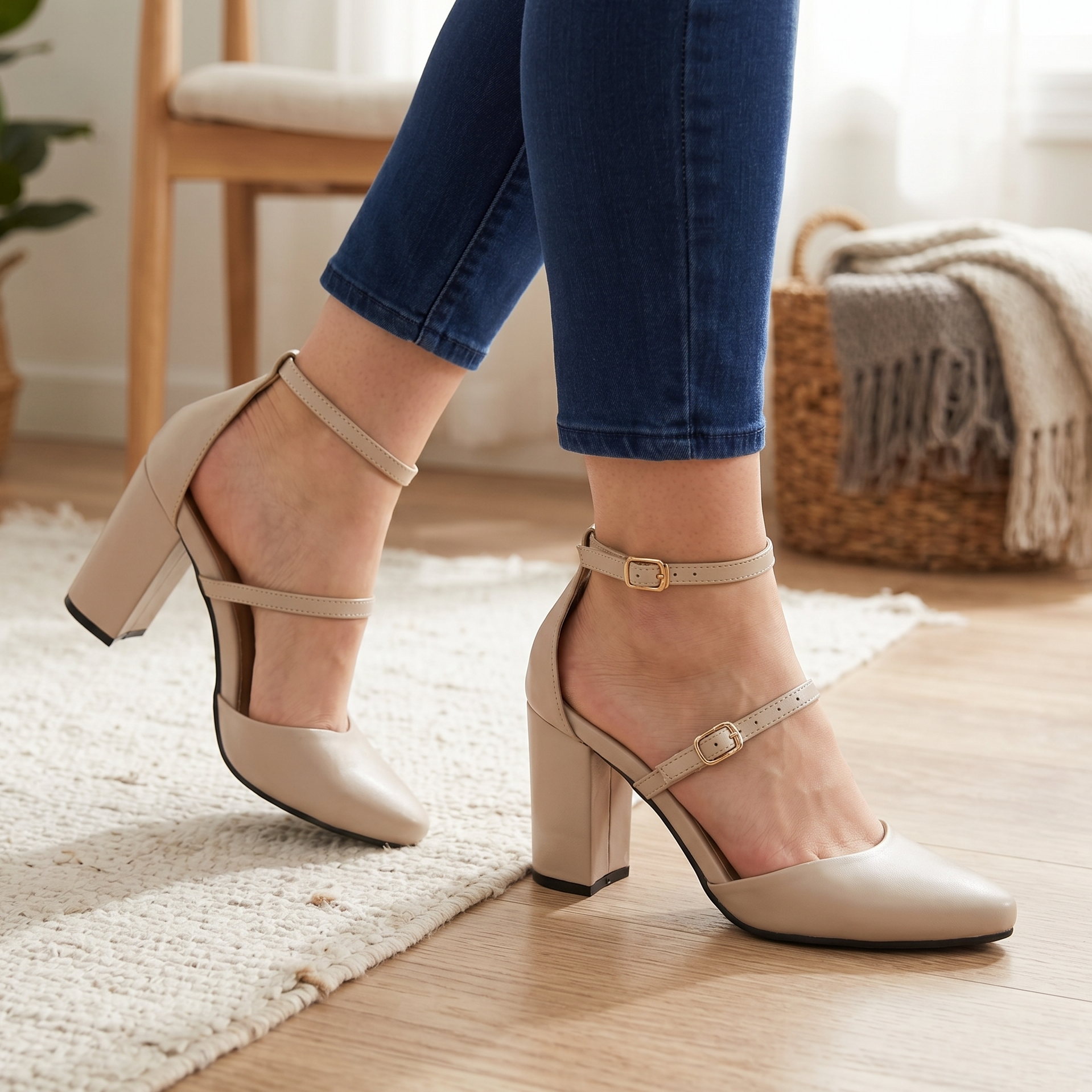 Zapatos de Punta Fina con Doble Faja — Modelo Venecia