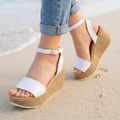 Sandalias de Plataforma con Faja Ancha — Modelo Fatima