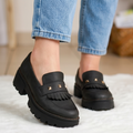 Mocasines con Flecos y Tachuelas — Modelo Sonia