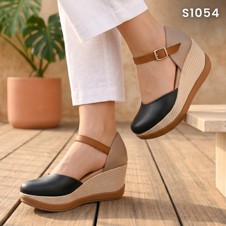 Zapatos de Plataforma con Tira de Hebilla — Modelo Tamara