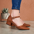 Zapatos de Tacón Cuadrado con Hebilla — Modelo Ciara